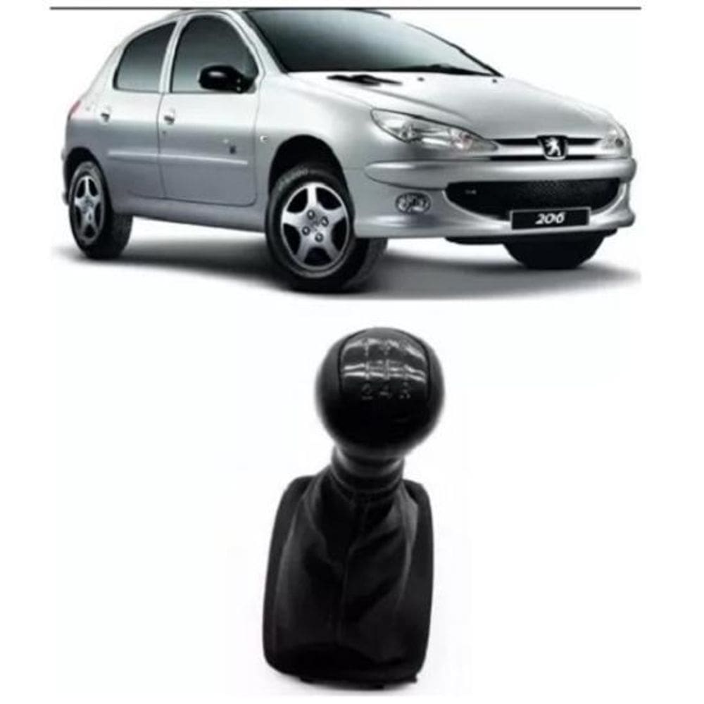 Coifa Cambio Manopla Bola Preta Peugeot 206 206 Sw