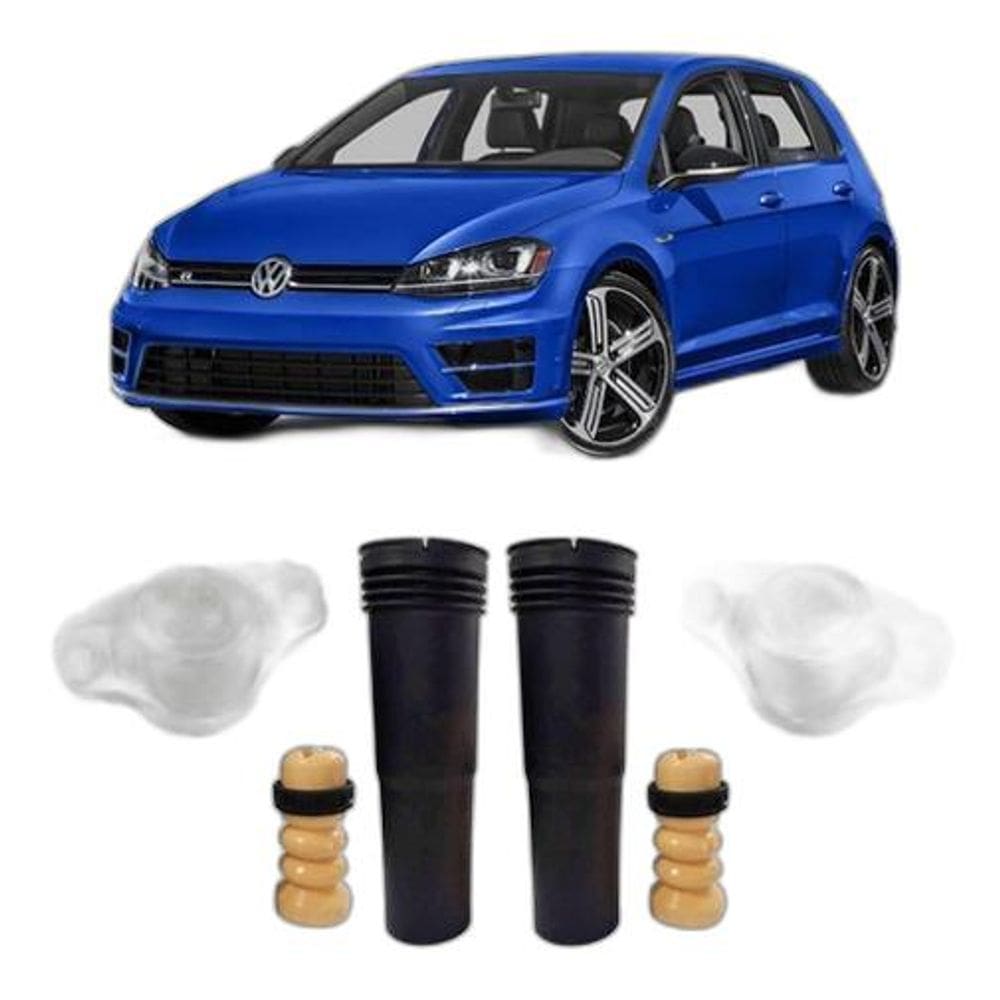 Kit 2 Coxim Batente Traseiro Golf Gti 2013 2014 15 16 17
