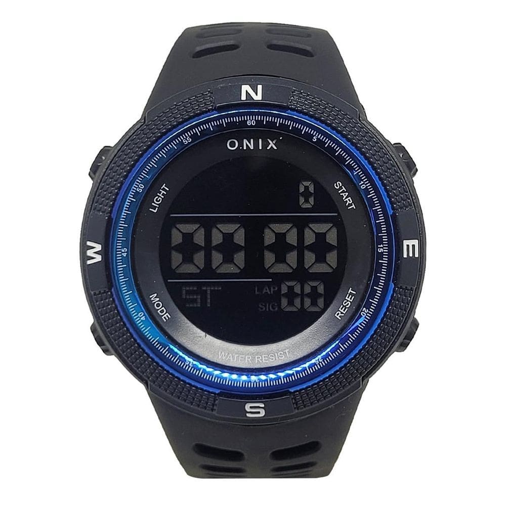 Relógio Masculino Onix Digital Ox102 Preto E Azul