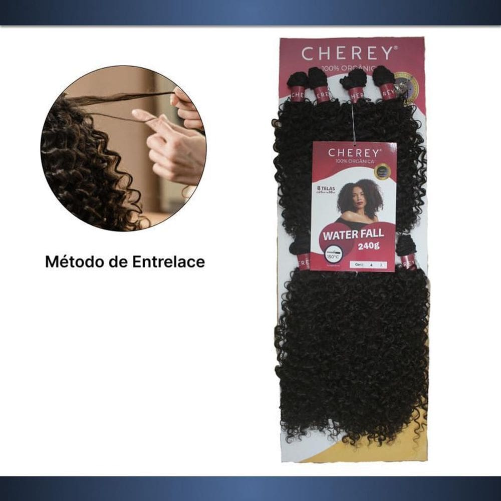 Cabelo Orgânico Cacheado Water Fall 240G Entrelace