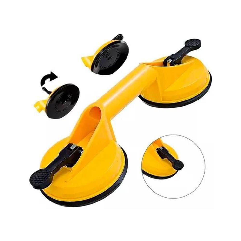 Ventosa Dupla P- Vidros Metais Mármores Espelhos Até 80kg