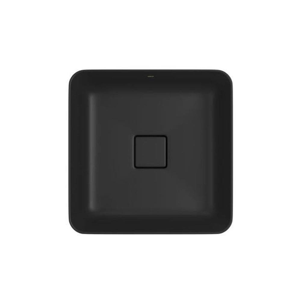 Cuba De Sobrepor Quadrada 40Cm Deca Slim Ébano Fosco
