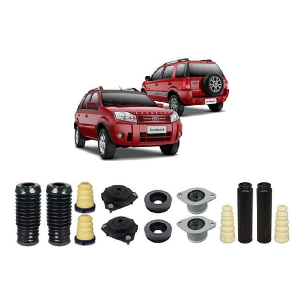 Kit Batente Coxim Dianteiro Traseiro Ecosport 2005 2006 2007