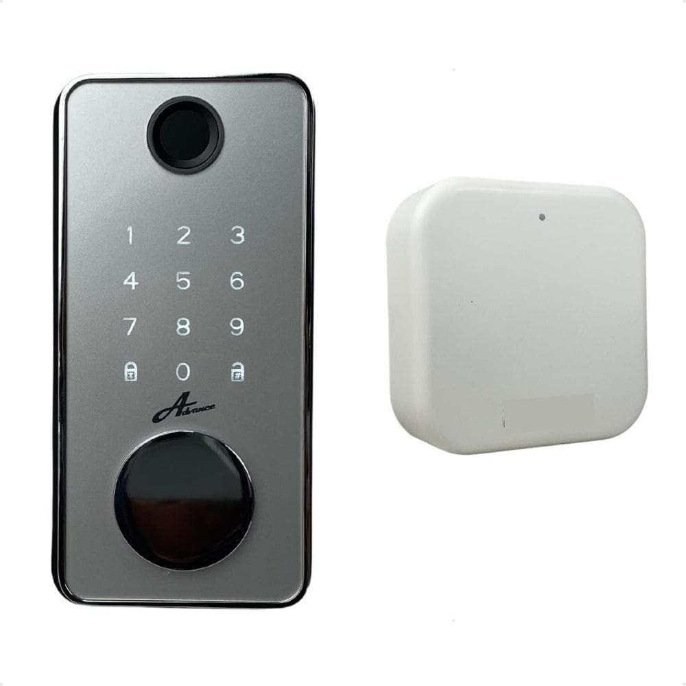 Fechadura Advance 8600A Cinza Com Hub Segurança Smart