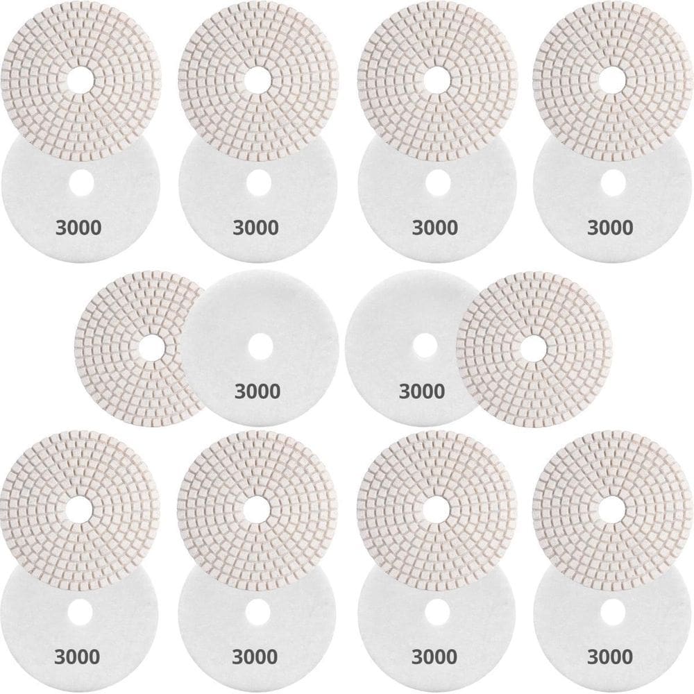 10 X Lixas Discos Grão Liso 4 Pol.100Mm Diamantada Granito