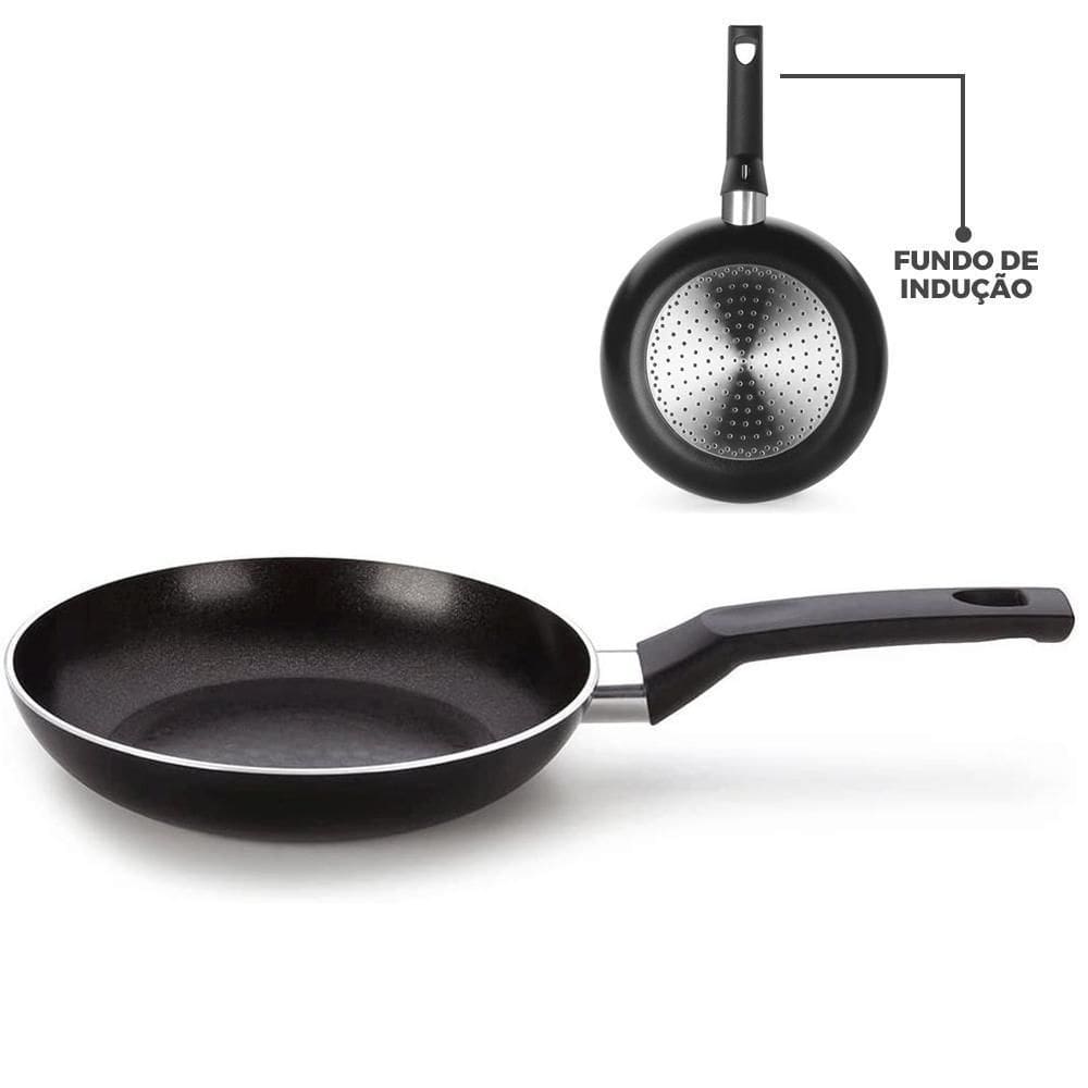 Frigideira Multiflon Induct+ 26Cm Antiaderente Preto - 44026