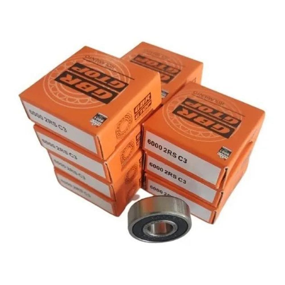 10X Rolamento 6000-2Rs 10X26X8 - Kit Com 10Pcs