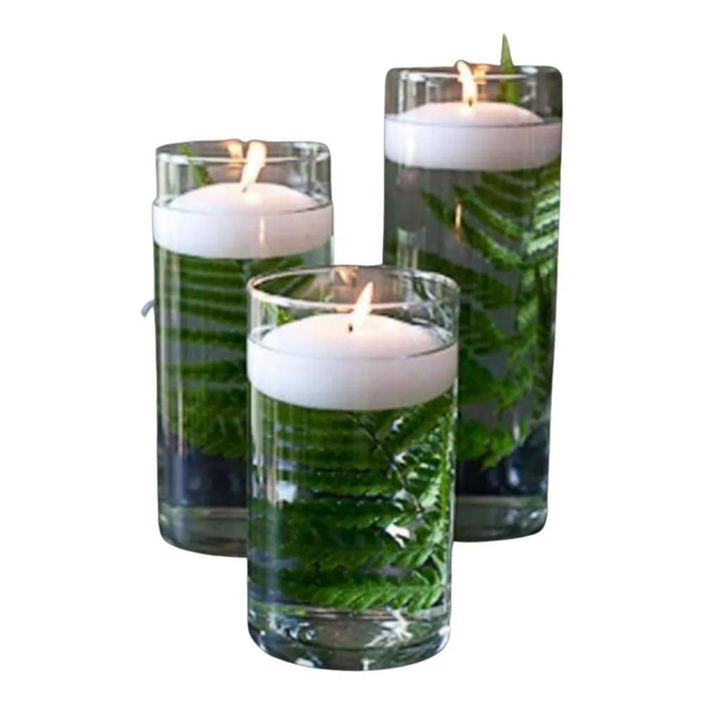 10X Kit 20 Velas Flutuantes De Mesa Decoração Casamento
