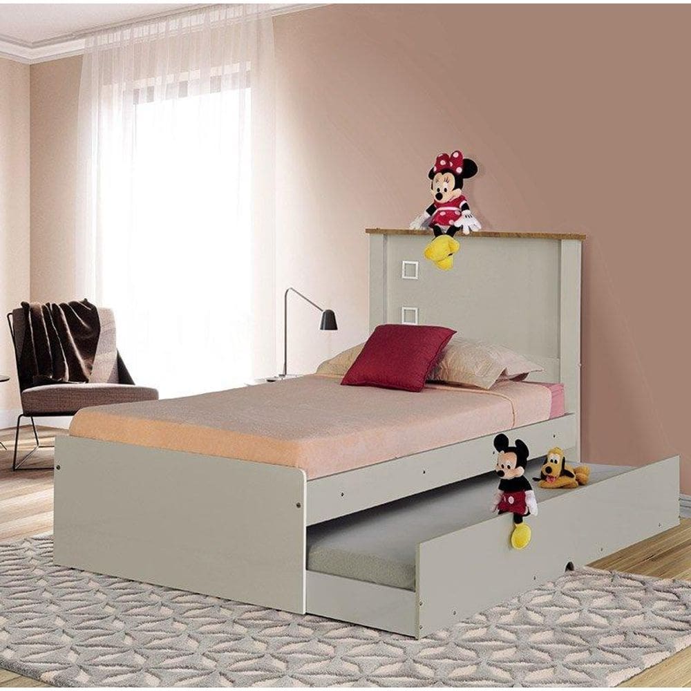 Cama Bibox Solt. Barcelona Off e Nature c/ Auxiliar Tebarrot