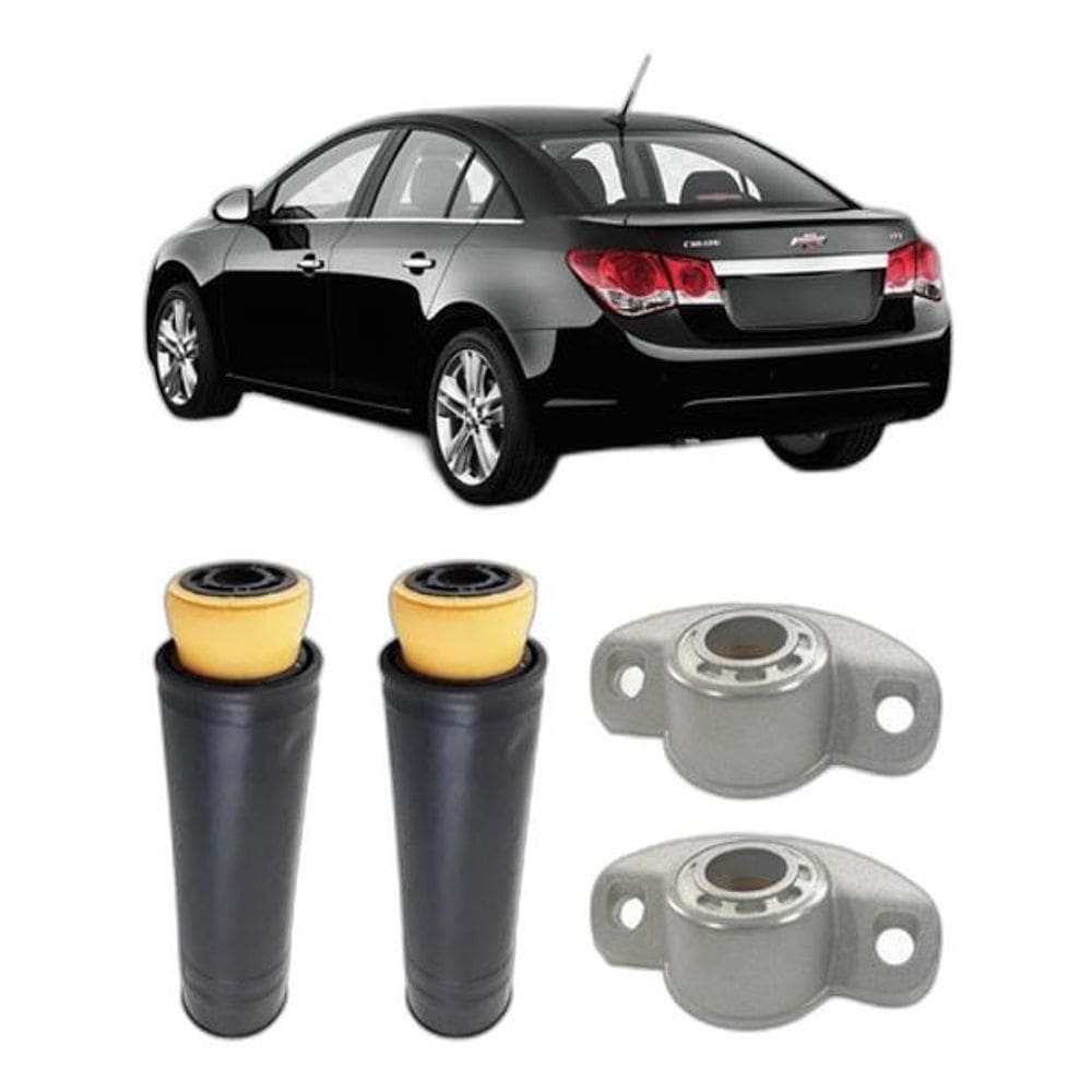 Kit Coxim Batente Coifa Traseiro Cruze Sedan 2011 2012 2013