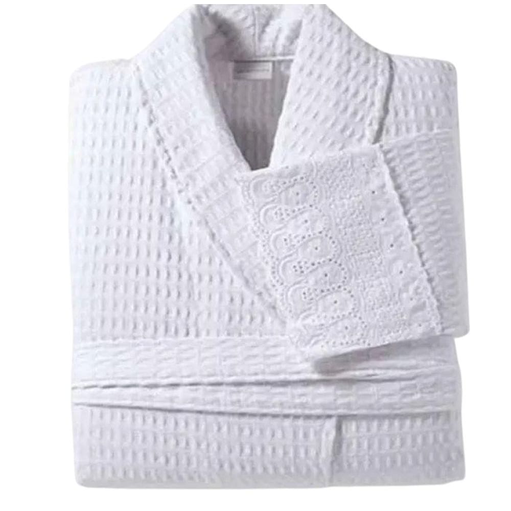 Roupão De Piquê Cristal Renascença Branco Buettner M