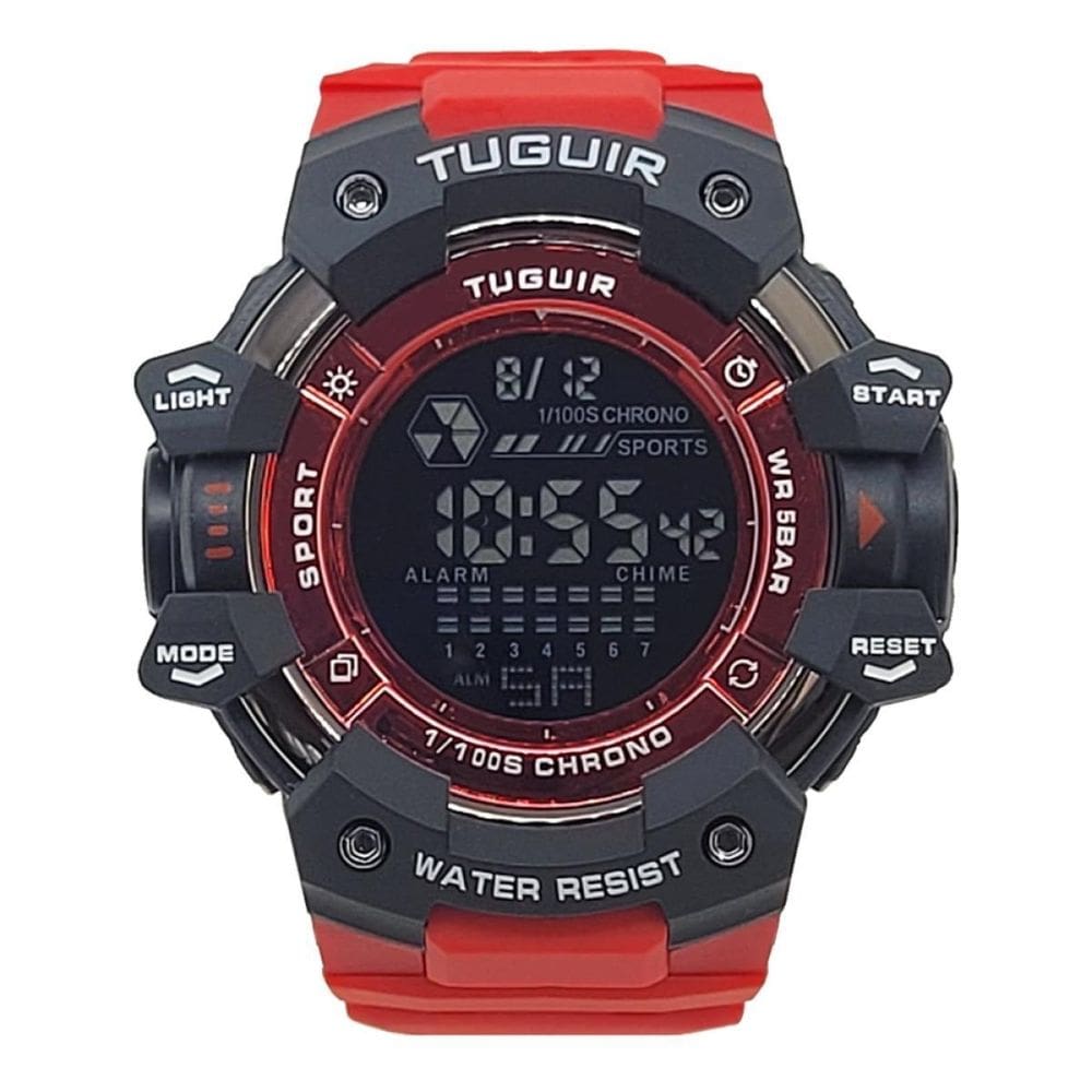 Relógio Masculino Relógio Tuguir Digital Tg30402 Vermelho E