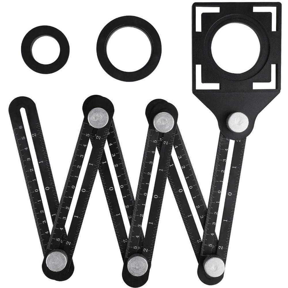 Ferramenta Multifuncional Esquadro Régua Ajustável