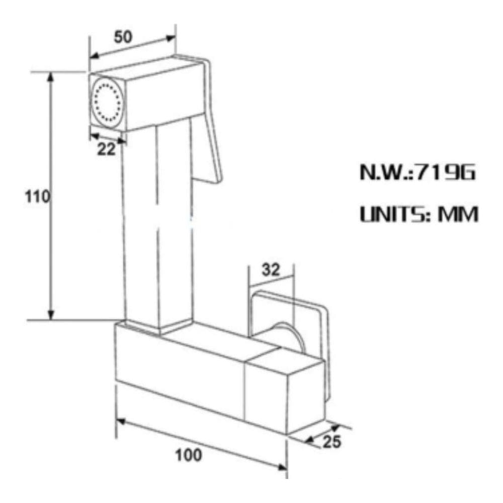 Ducha Higiênica Luxo Banheiro Preto Fosco Com Registro
