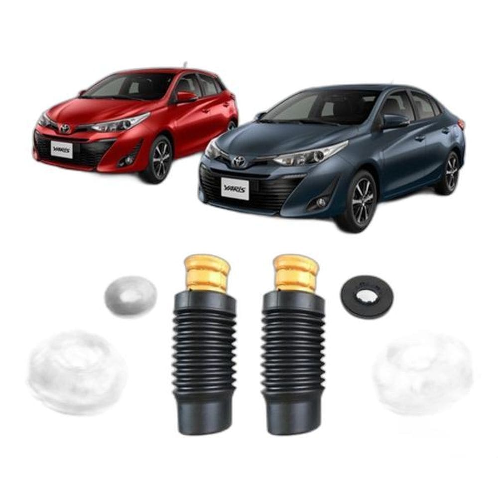 Kit Coxim Batente Dianteiro Yaris 2019-2021 - Qualykits