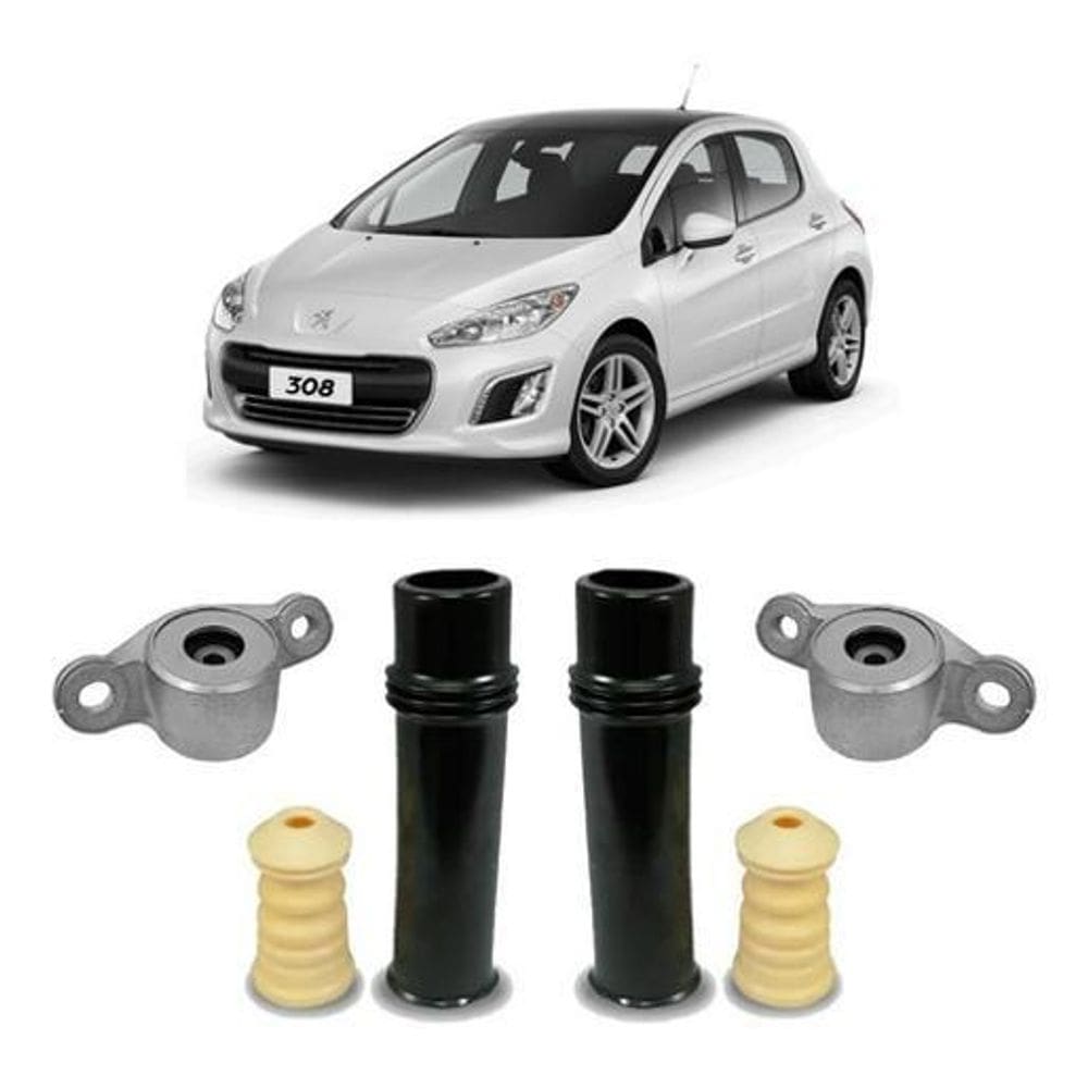 Kit Batente Suspensão Traseira Peugeot 308 2015 2016 2017
