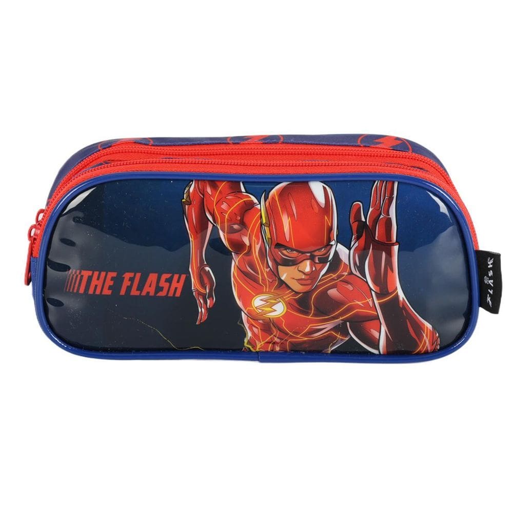 Estojo Escolar Duplo The Flash  Luxcel Ei41214Fm-Az