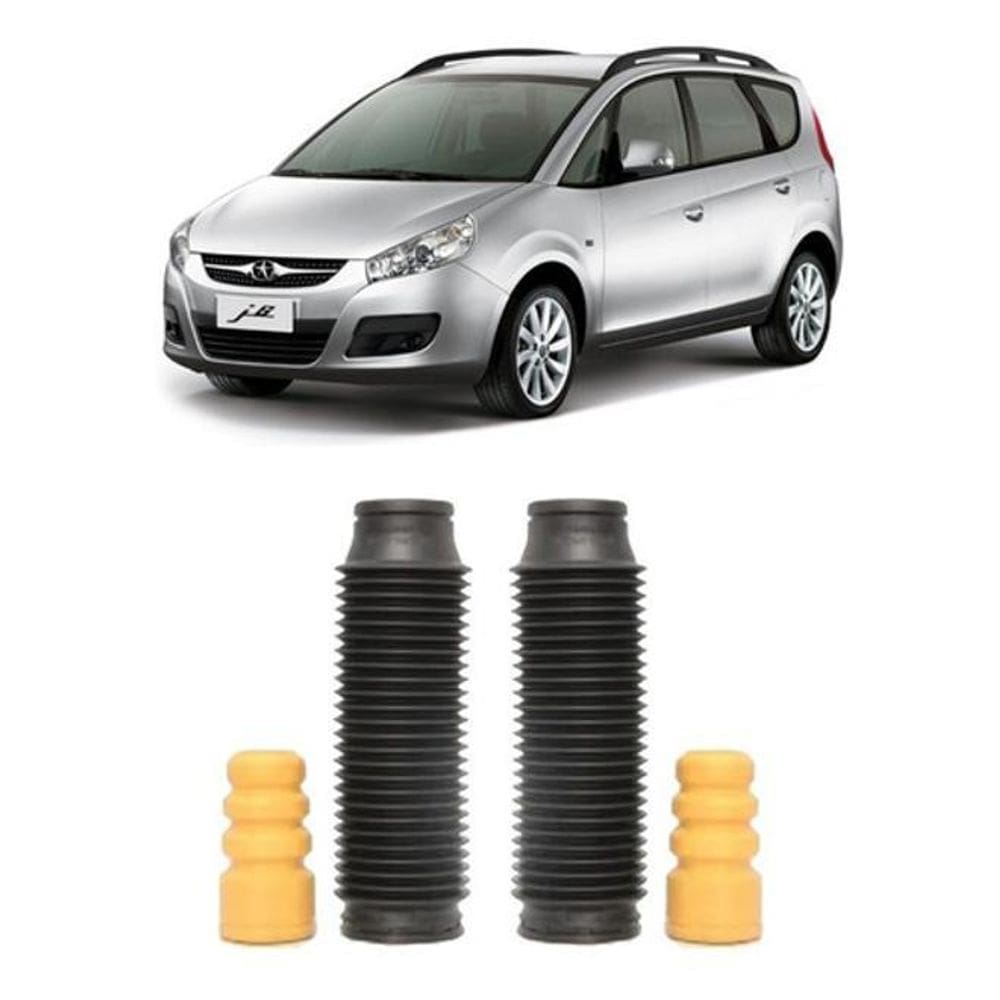 2 Batente Coifa Amortecedor Traseiro Jac J6 2016 2017 2018