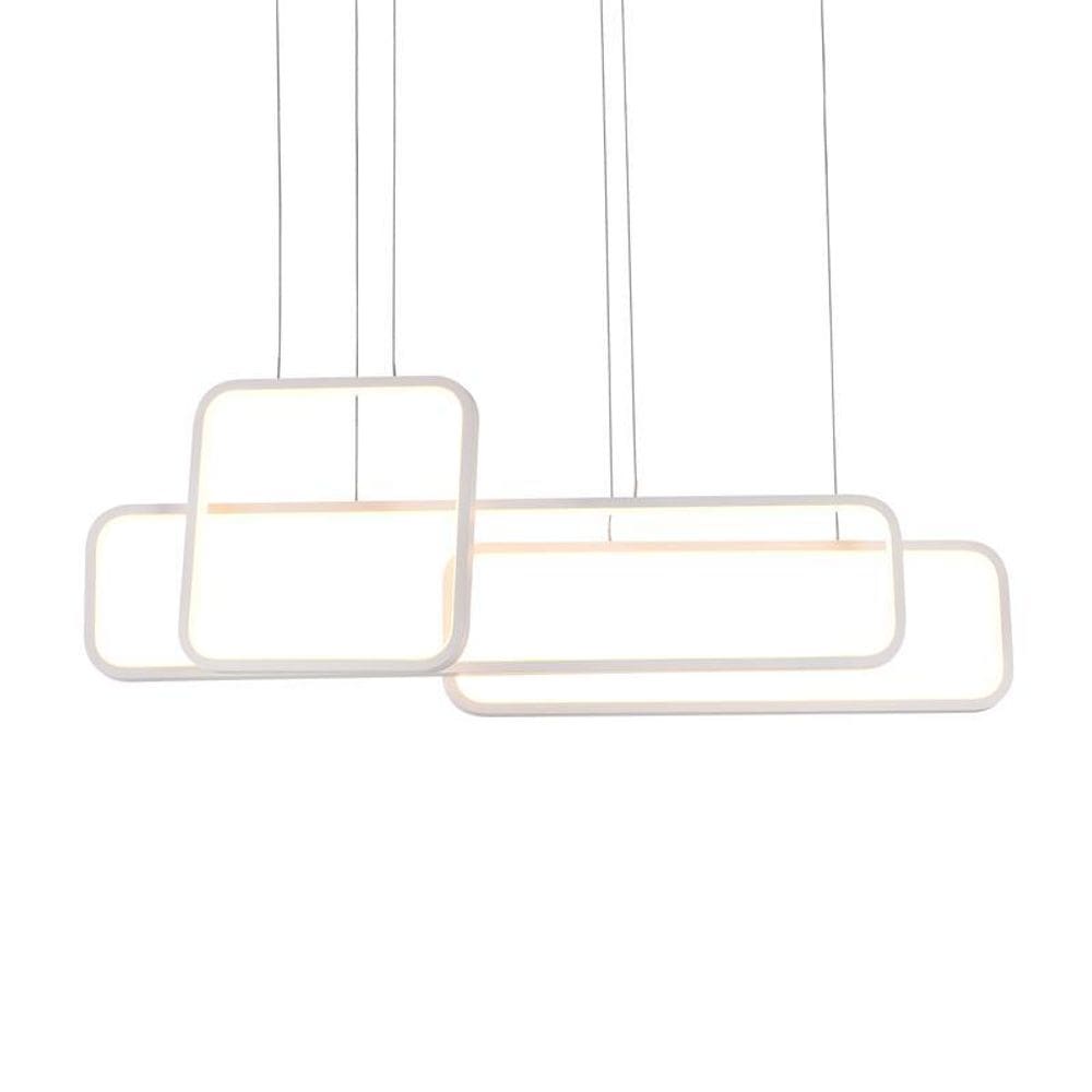 Lustre Pendente Quality Recto LED Bivolt - Branco