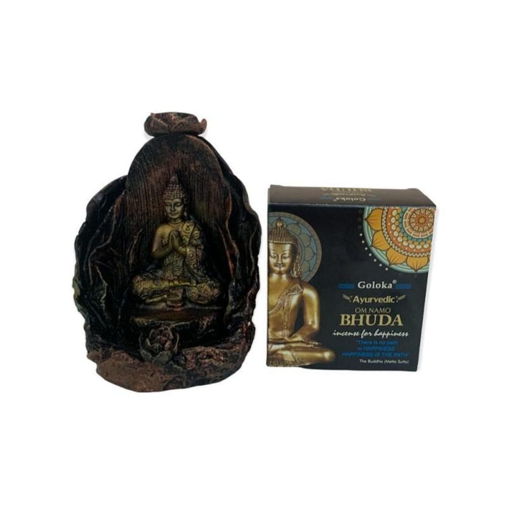 Kit Incensário Cascata Com 10Un De Incensos-Selecione Modelo