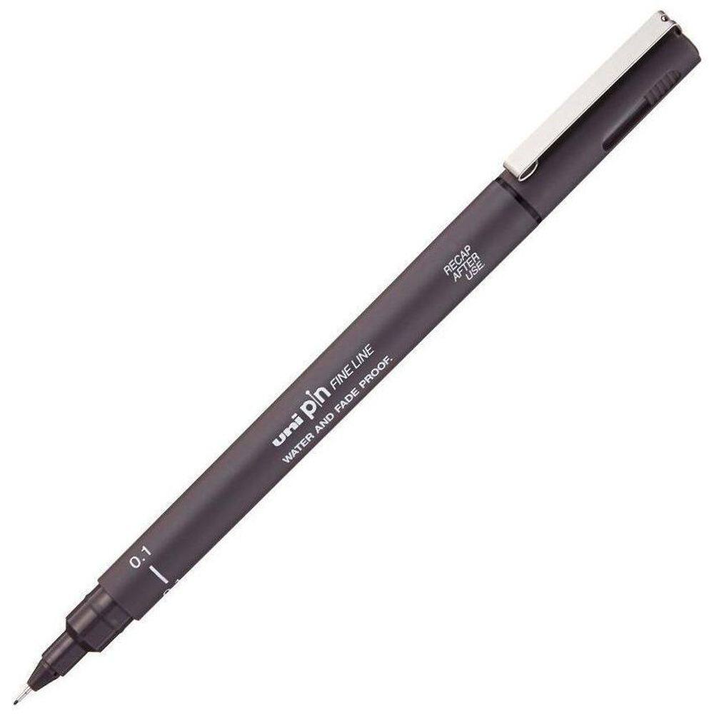 Caneta Uni Pin Fine Line Cinza Escuro 0.1Mm Mitsubishi