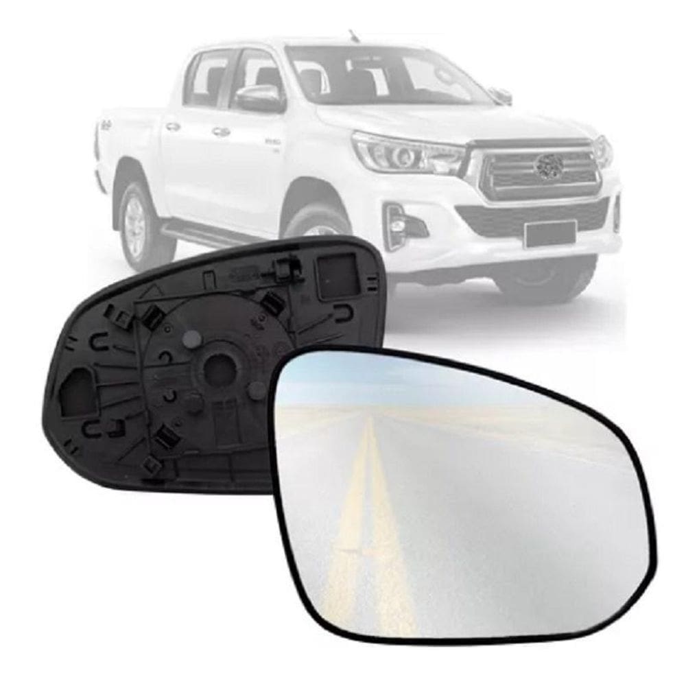 Lente Espelho Retrovisor Hilux 2016 Com Base Lado Direito