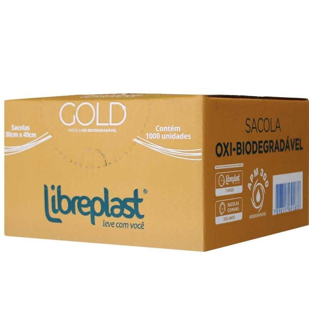 Sacola Plastico Fino 38Cmx48Cmx1,6 C/1000 Libreplast