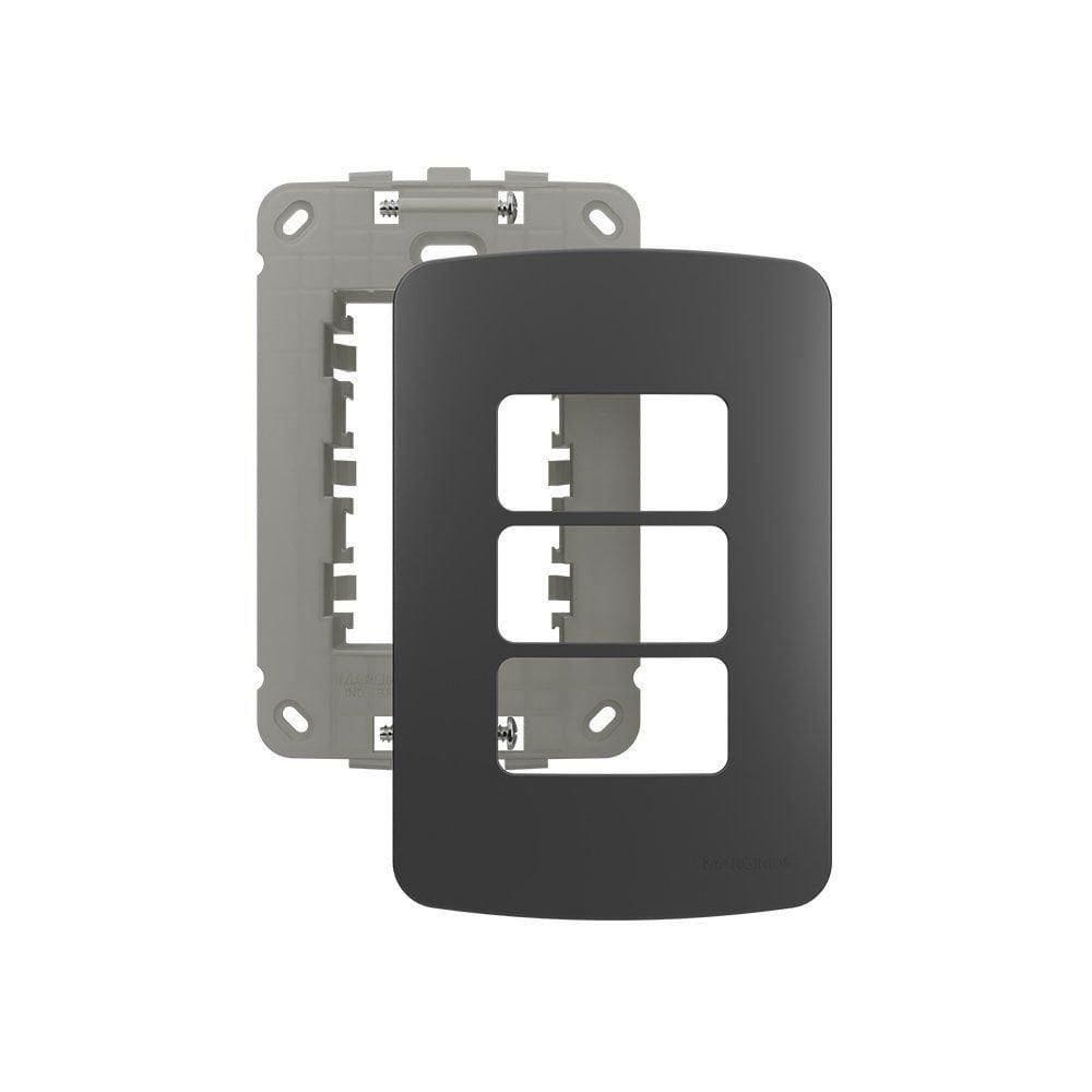 Placa Com Suporte Margirius B3 Colors 4X2 Para 3 Módulos