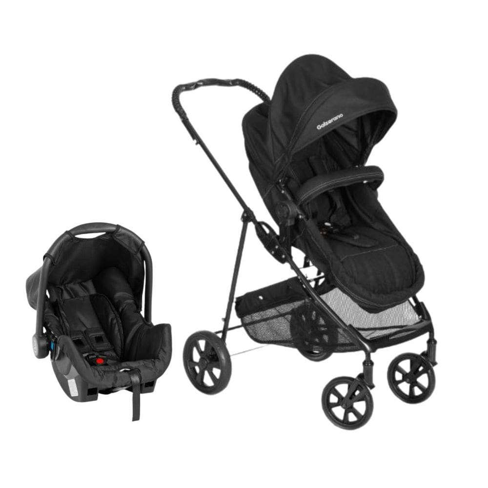 Carrinho Bebê Paseio Berço+Bebê Conforto Napoli - Galzerano