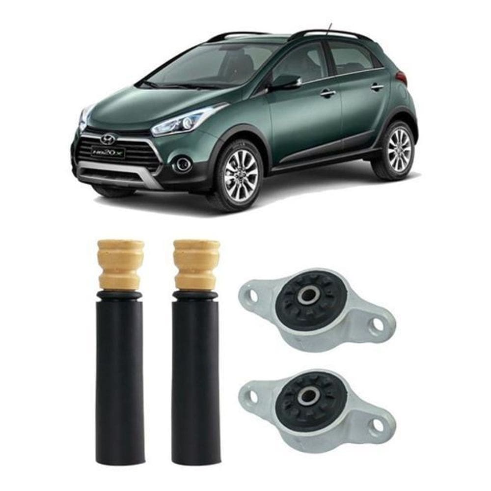 Par Kit Batente Suspensão Traseira Hb20X 2015 2016 2017 2018