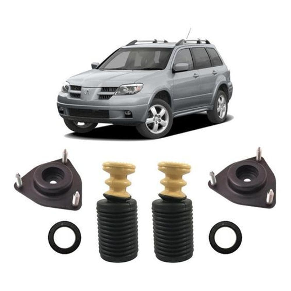 Kit 2 Batente Coxim Dianteiro Airtrek 2003 2004 2005 2006 07