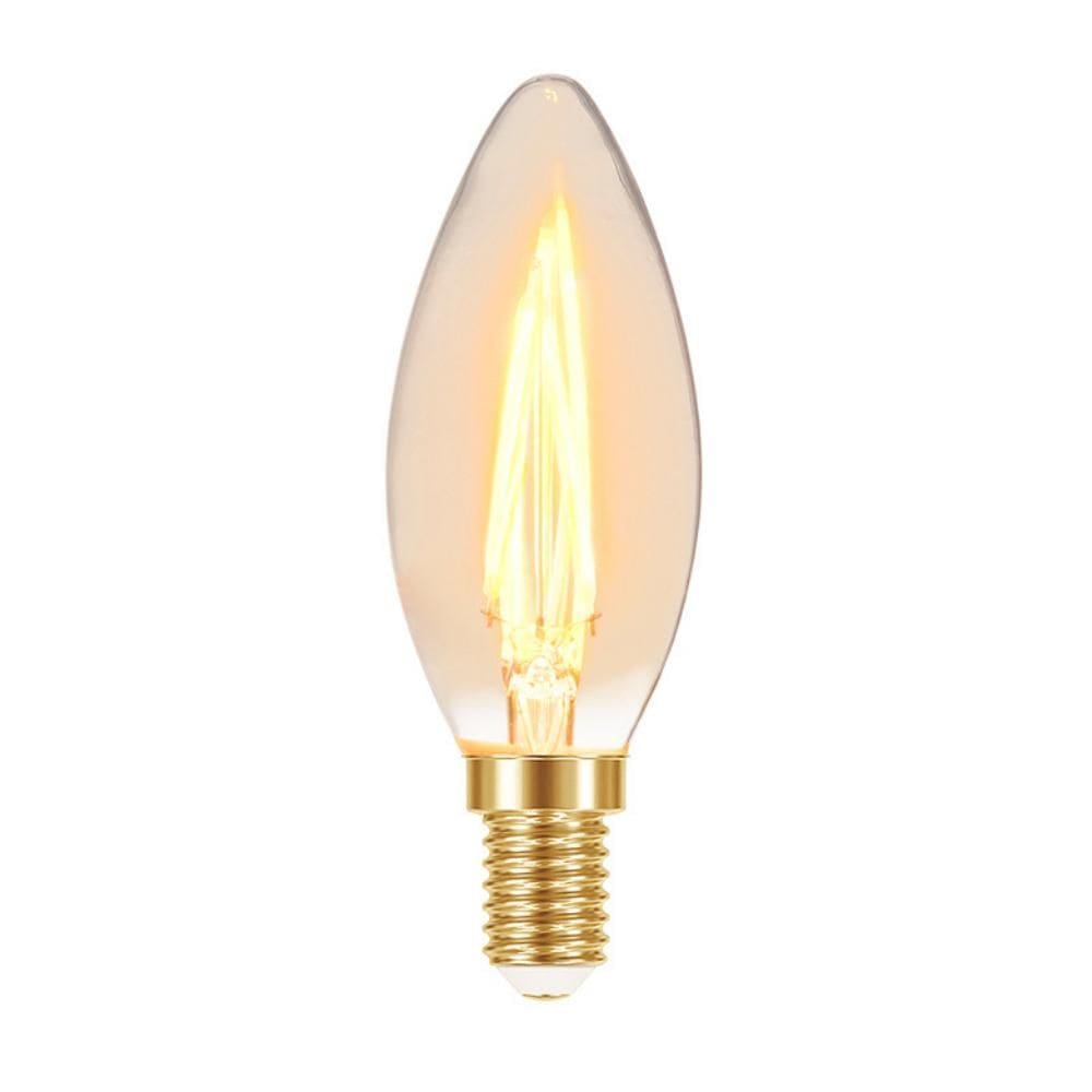 Lâmpada Led Filamento Vela B35 Âmbar E14 Taschibra 220V