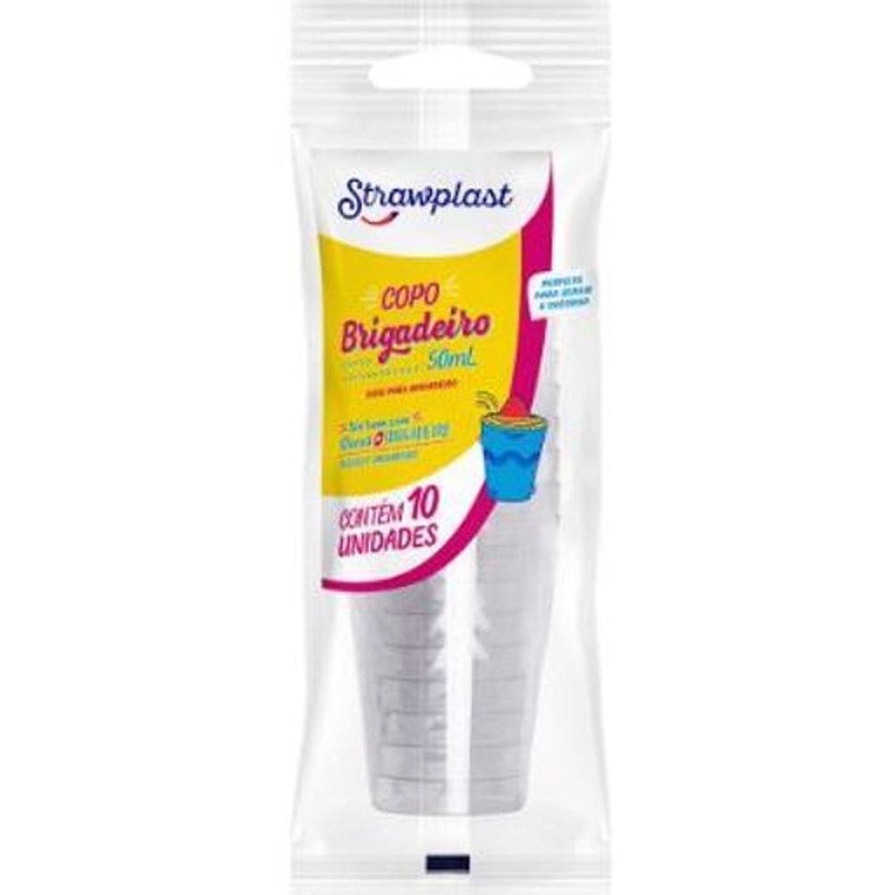 Copo Brigadeiro 50Ml - Pacote 10 Unidades
