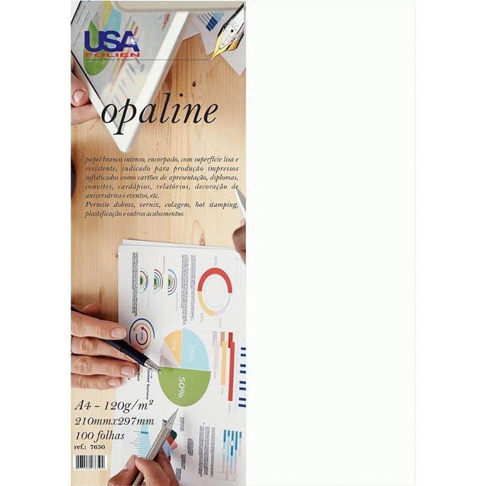 Papel Alcalino Branco Fosco Encorpado 100 Folhas