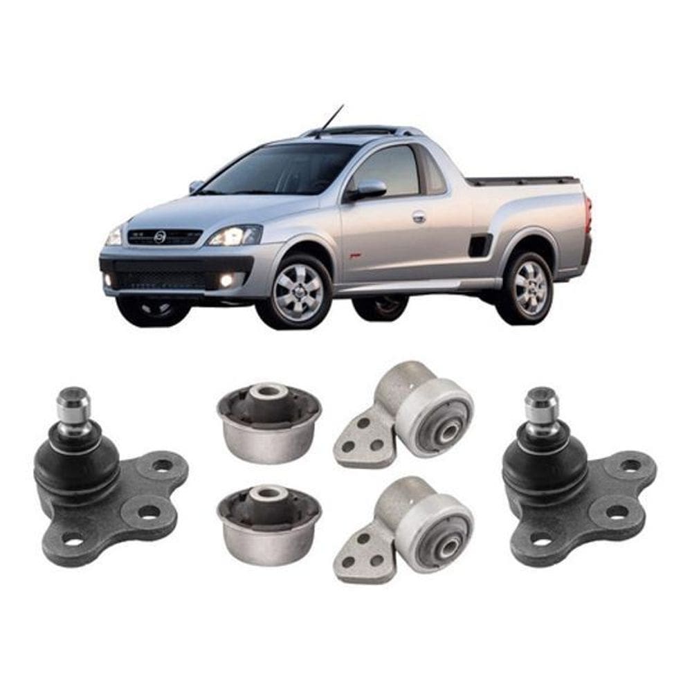 Kit 2 Pivô 4 Bucha Bandeja Dianteira Montana 2006 07 2008 09