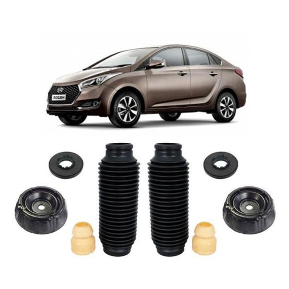2 Kit Coxim Amortecedor Dianteiro Hyundai Hb20S 2012 A 2018