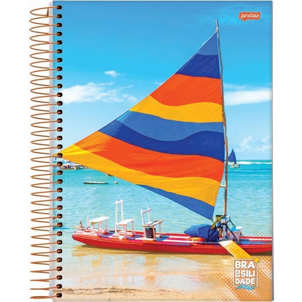 Caderno 12X1 Capa Dura 2021 Brasilidade 240 Folhas Pct Com 4