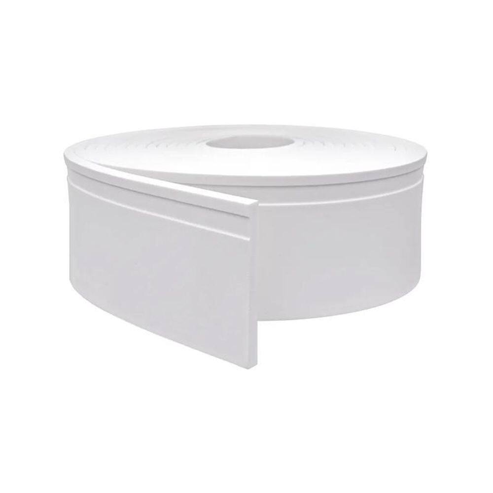 Rodapé De Eva Autocolante Rp16 15Cm Branco 2,5 Metros