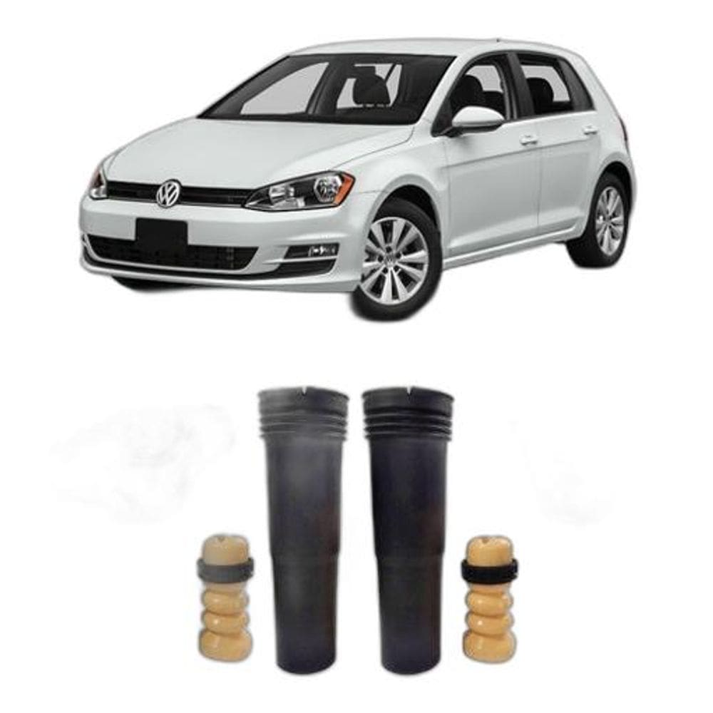 Kit 2 Batente Coifa Coxim Traseiro Golf Tsi 2017 2018 2019