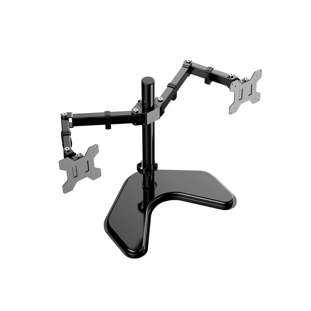 Suporte Articulado P/2 Monitores SIM-3000 Aquário 14 A 32 Com Base Fixa