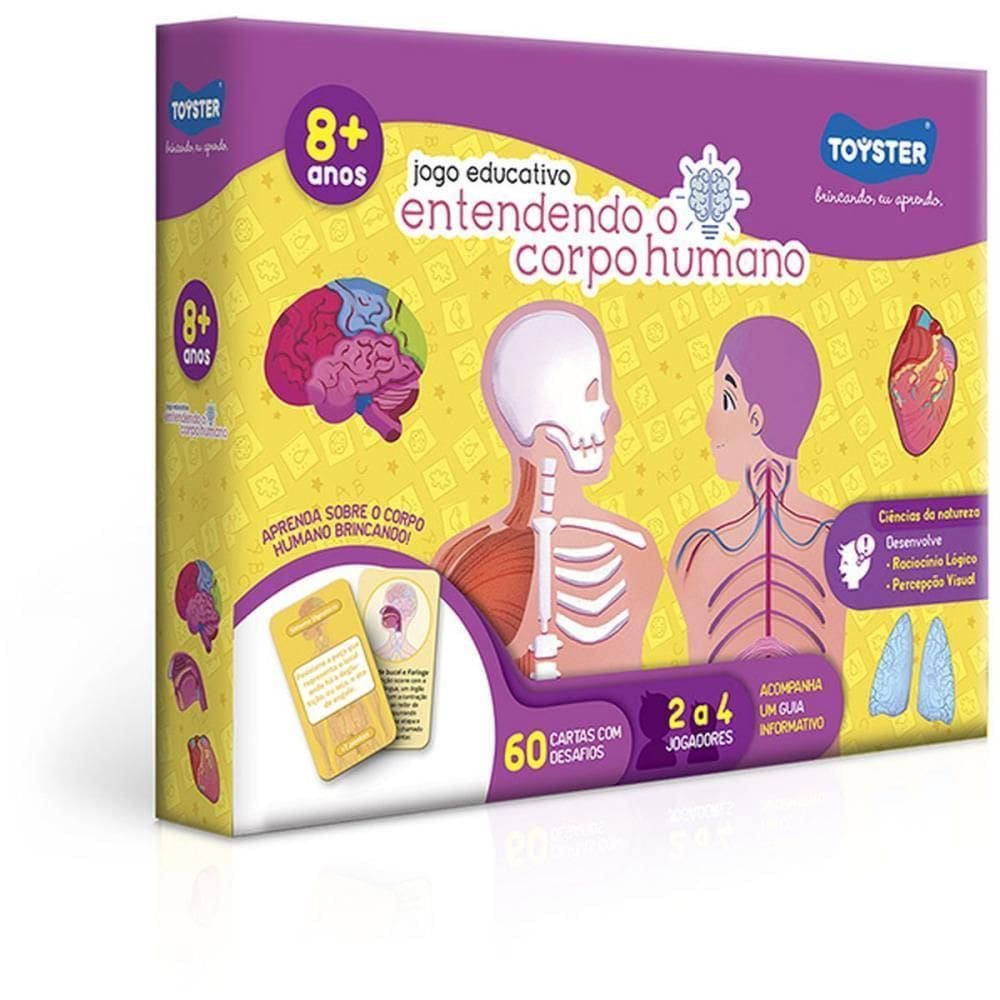 Jogo Educativo Entendendo O Corpo Humano 17Pc