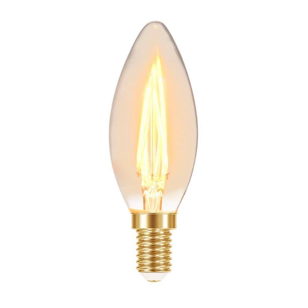 Lâmpada Led Filamento Vela B35 Âmbar E14 Taschibra 220V