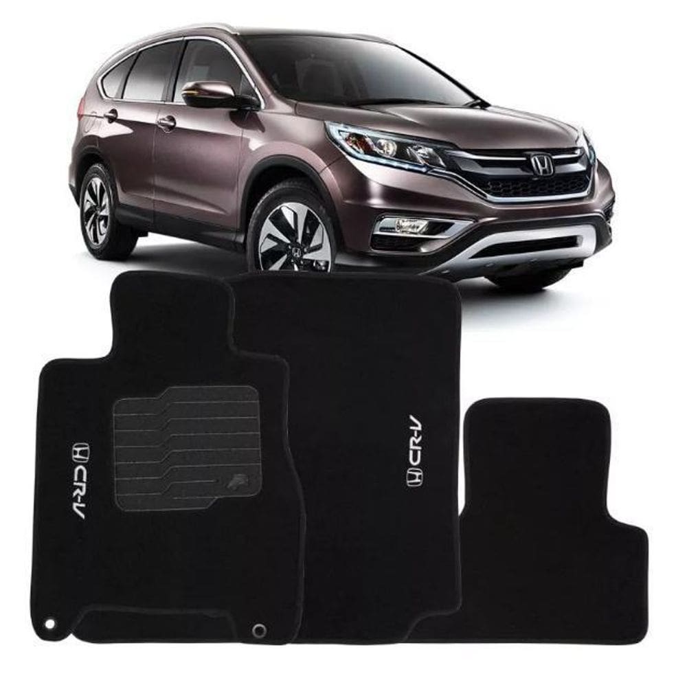 Tapete Automotivo Carpete Linha Luxo Honda Crv 2012