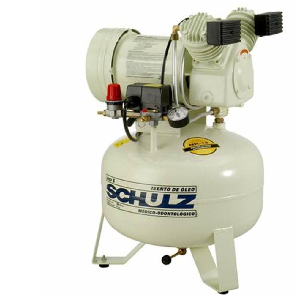 Compressor De Ar Odontológico 6 Pés 30 Litros Schulz