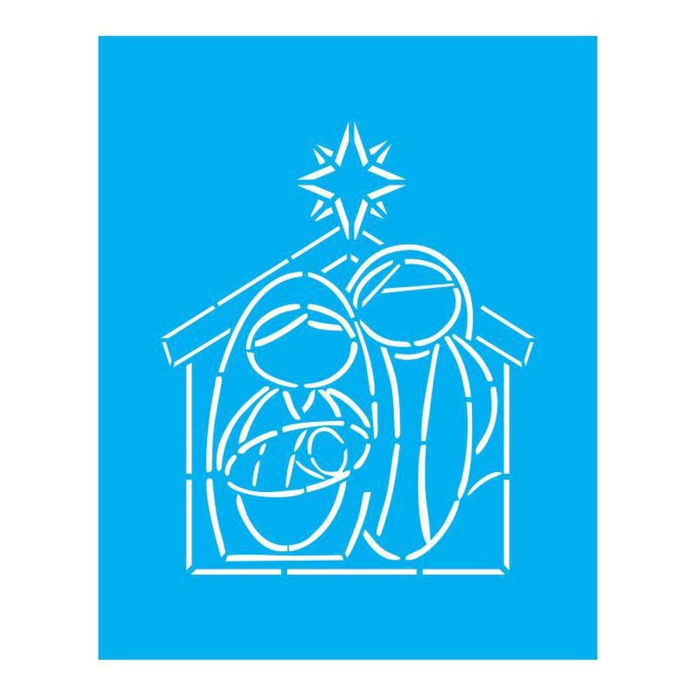 Stencil Tamako Menino Jesus - 20X25Cm - Ref B657