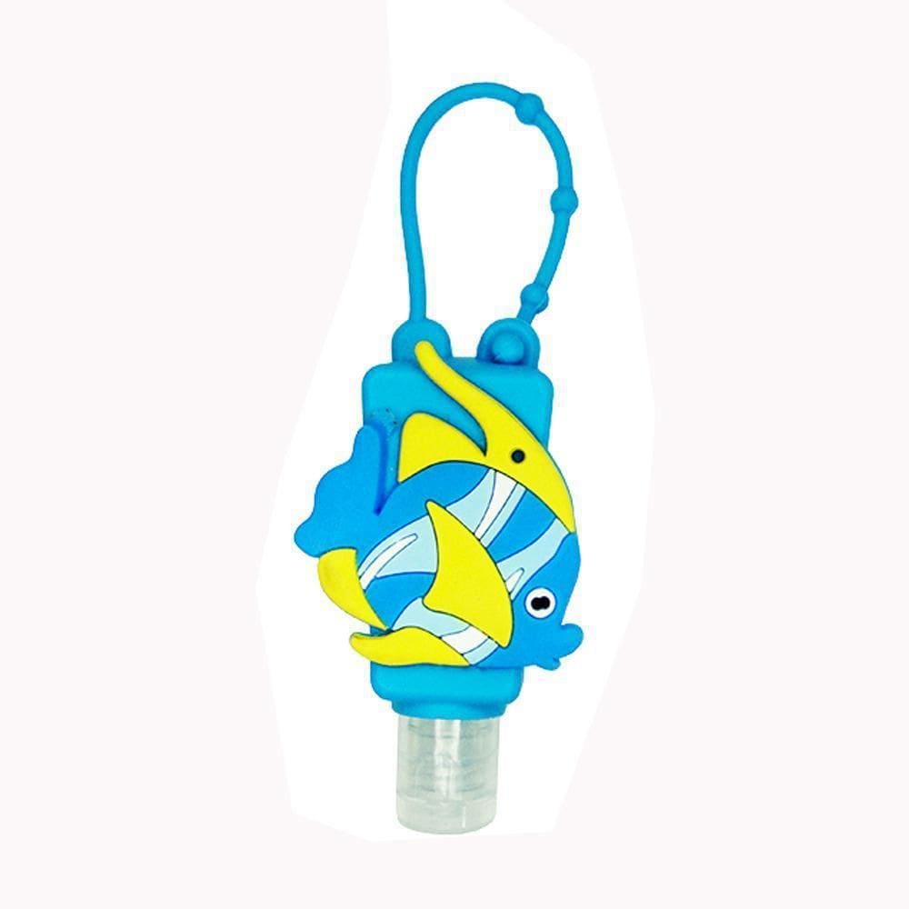 Frasco Flip Top Para Viagem De Plastico Revestido 30Ml Peixe