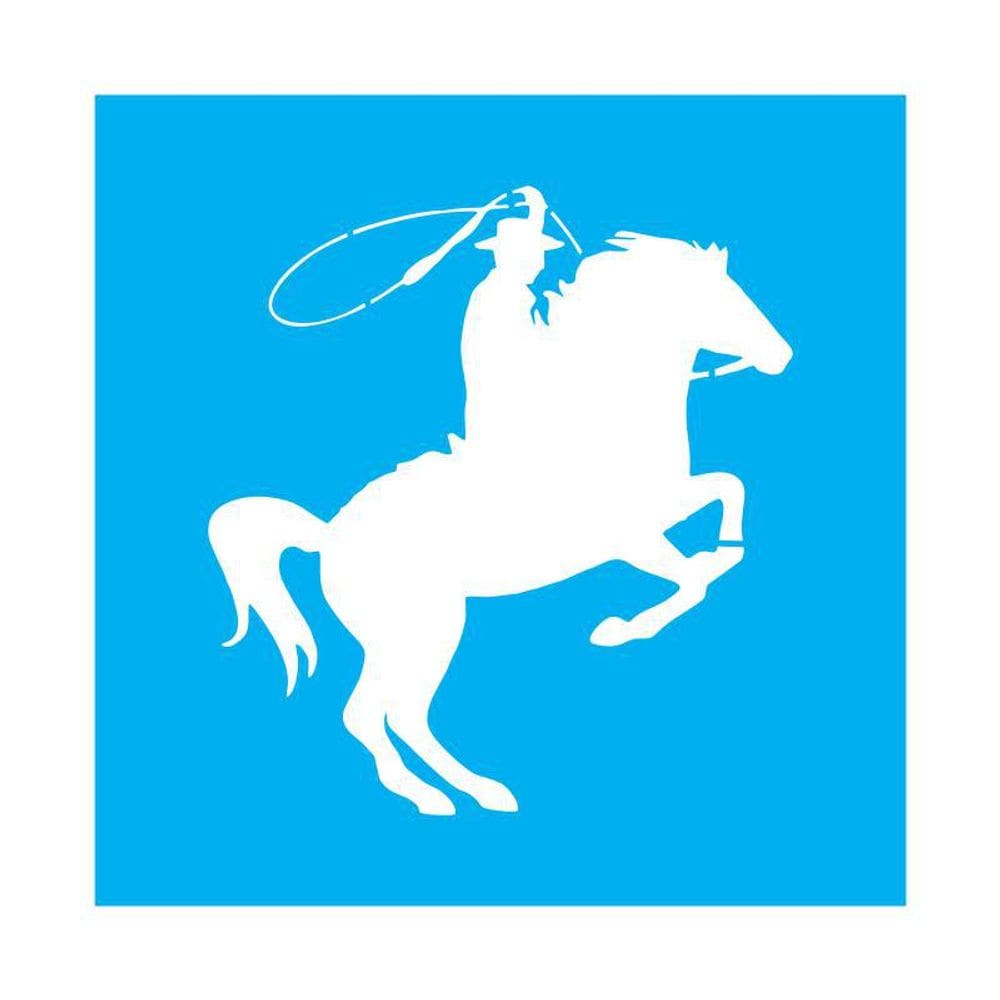 Stencil Tamako Cavaleiro - 30X30Cm - Ref 9834