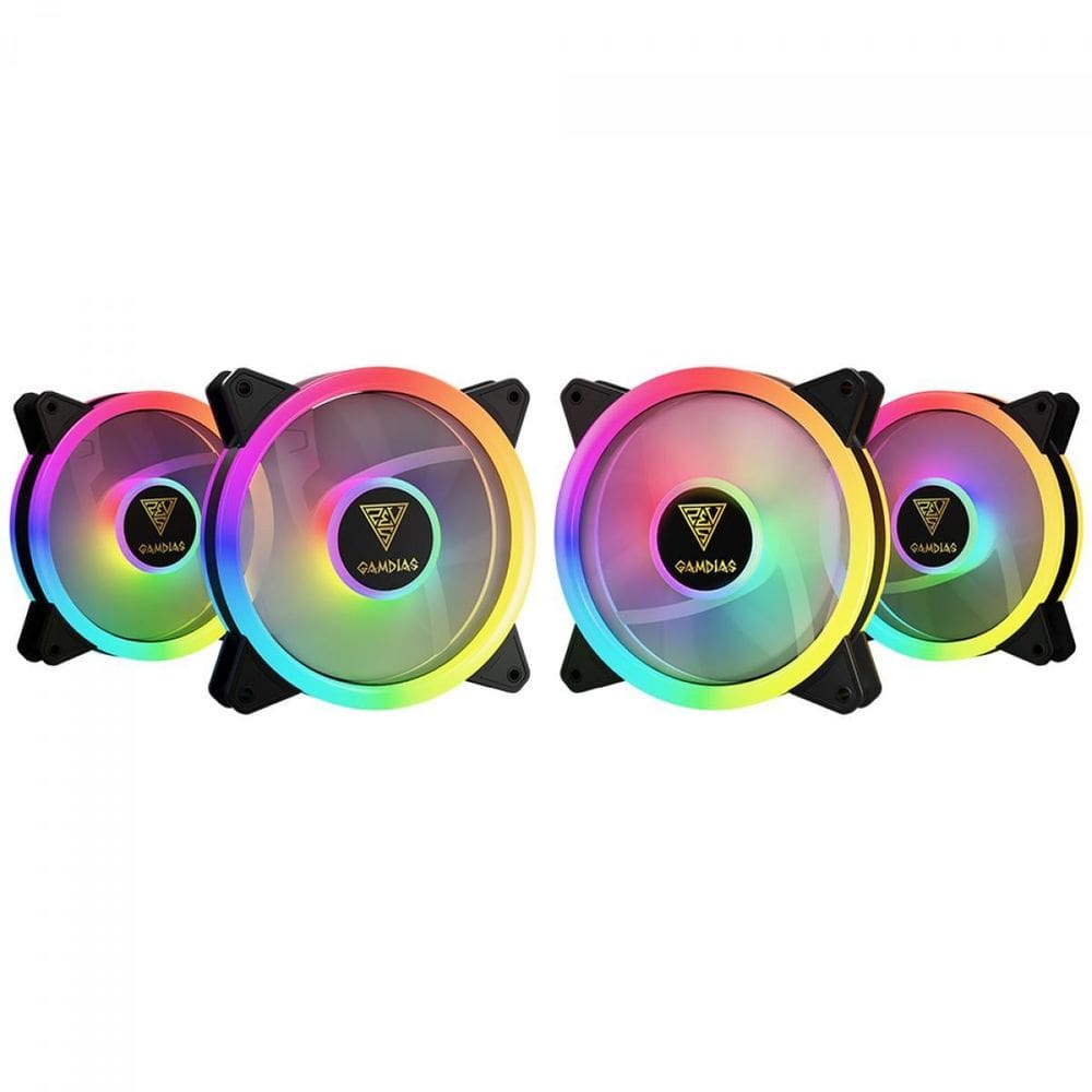 Kit 4 Cooler Fan Gamdias Aeolus 120Mm Rgb - M2-1204R Elite