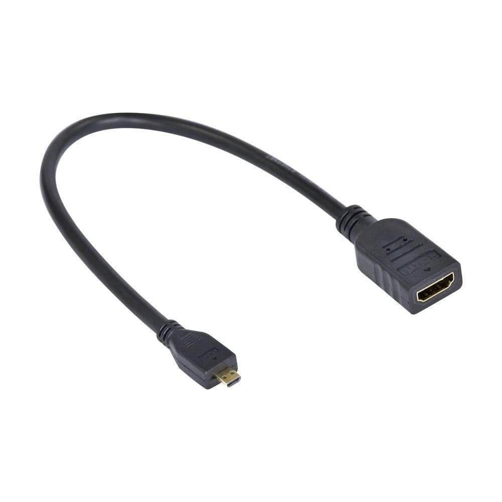 Cabo Adaptador Micro Hdmi X Hdmi Femea 30cm Amchf-30