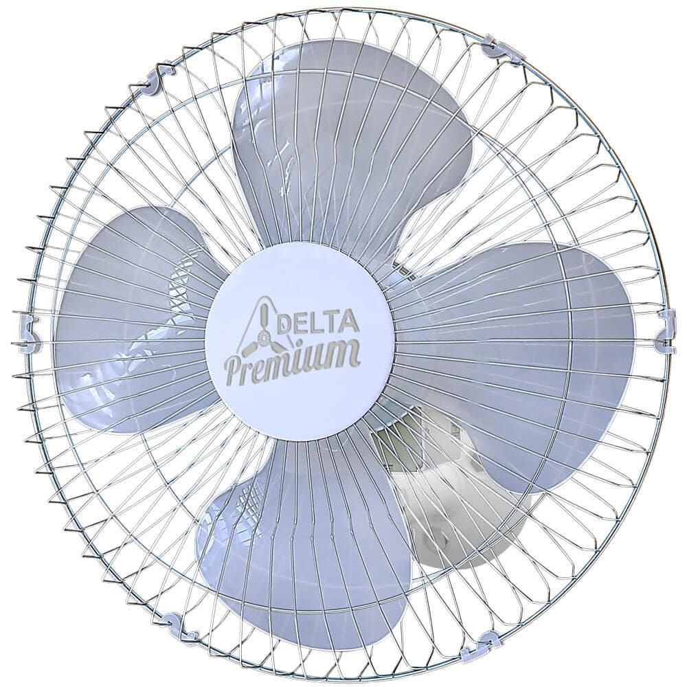 Ventilador De Parede 50cm Branco/Cromo 60 Fios Premium